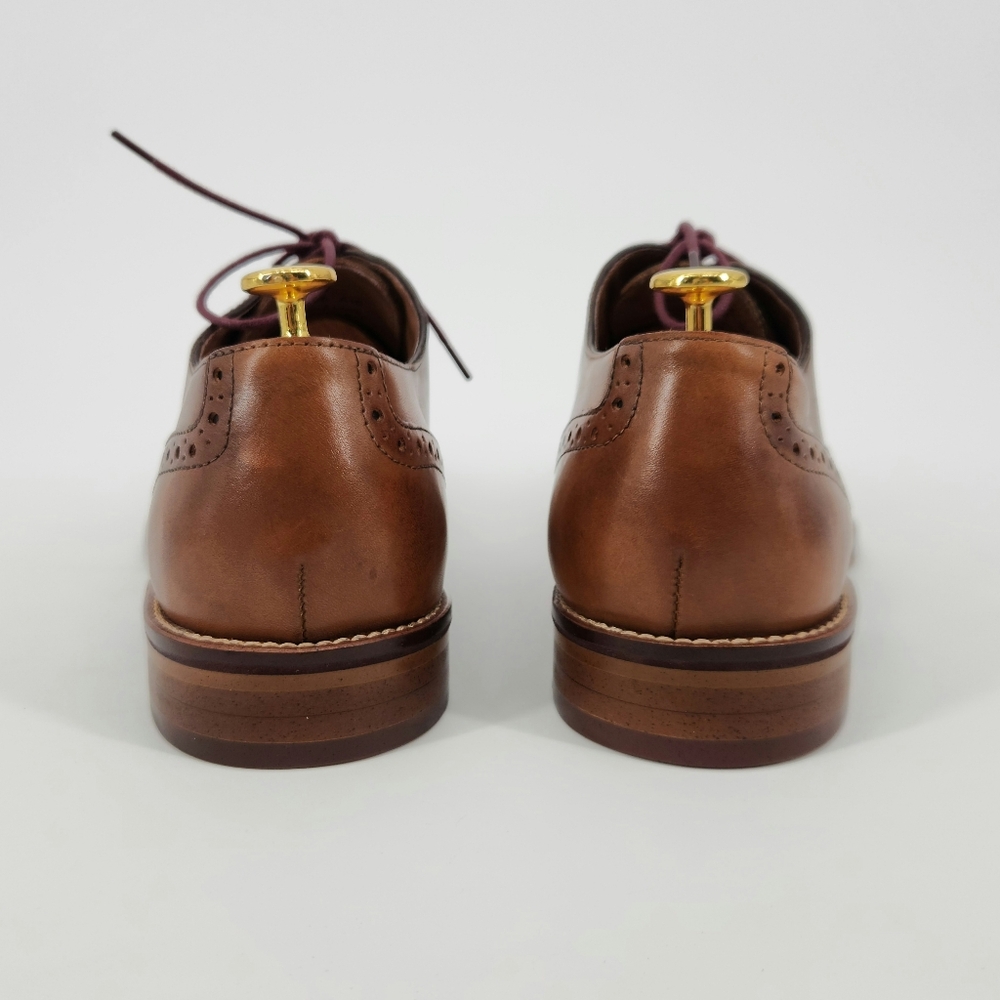 Johnston & Murphy Conard Cap Toe Men's Brown Leather Dress Shoes Size 9.5 M - Picture 10 of 16